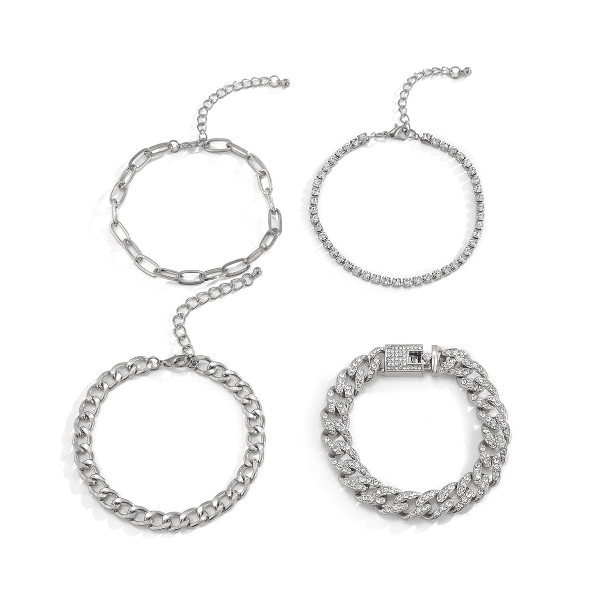 Cuban Chain Bracelet Set - 9 options