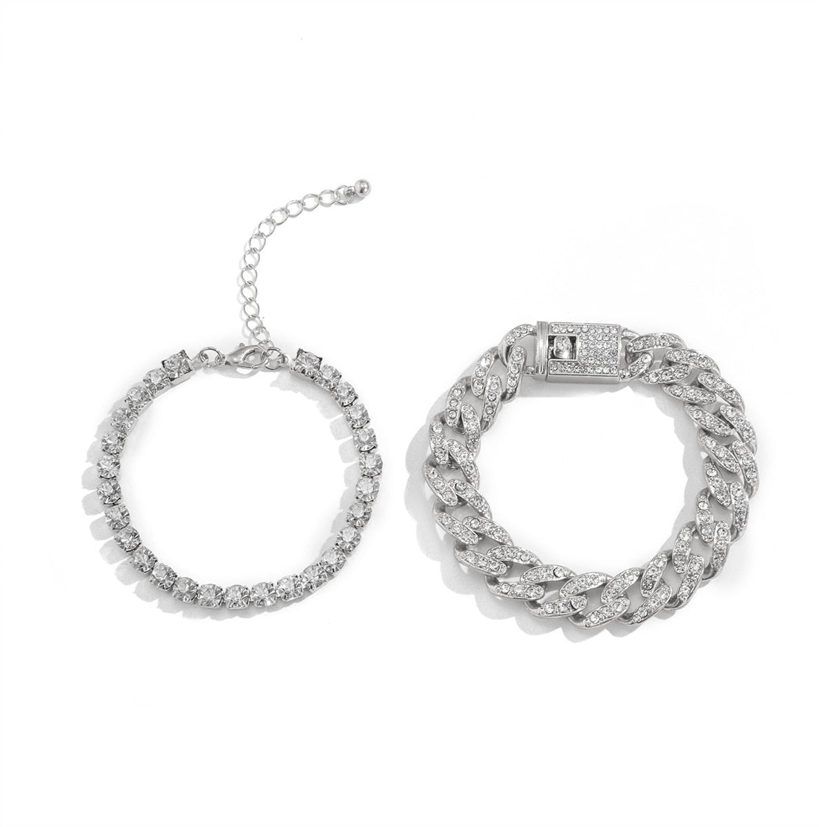 Cuban Chain Bracelet Set - 9 options