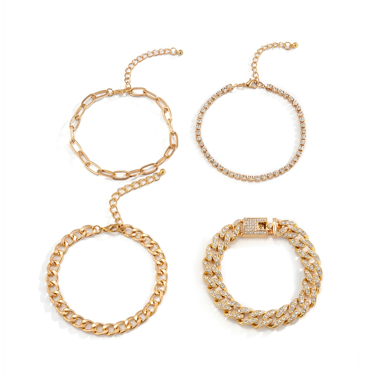 Cuban Chain Bracelet Set - 9 options