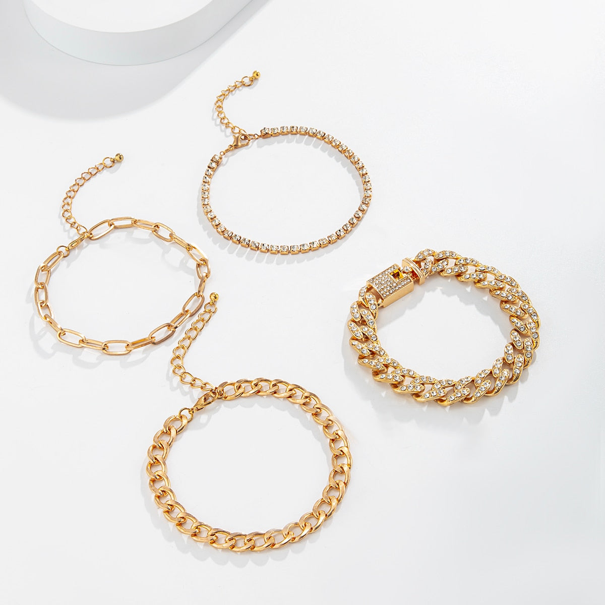 Cuban Chain Bracelet Set - 9 options