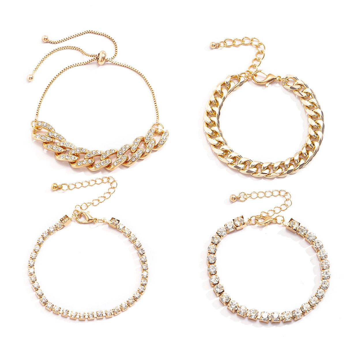 Cuban Chain Bracelet Set - 9 options