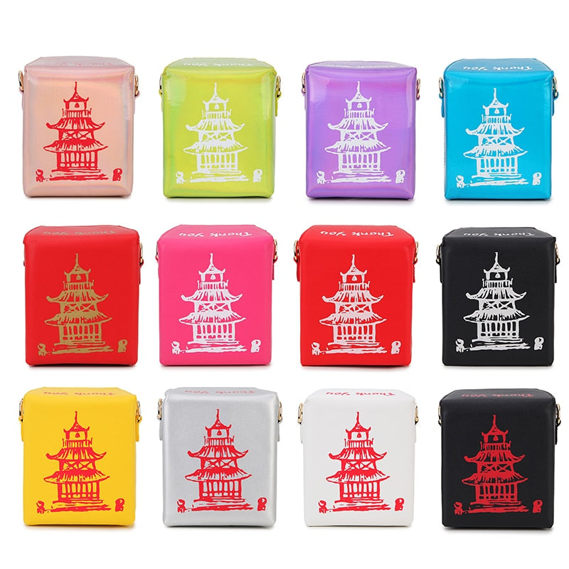 "Take me out" Chinese Takeout Box Purse - 20 colors