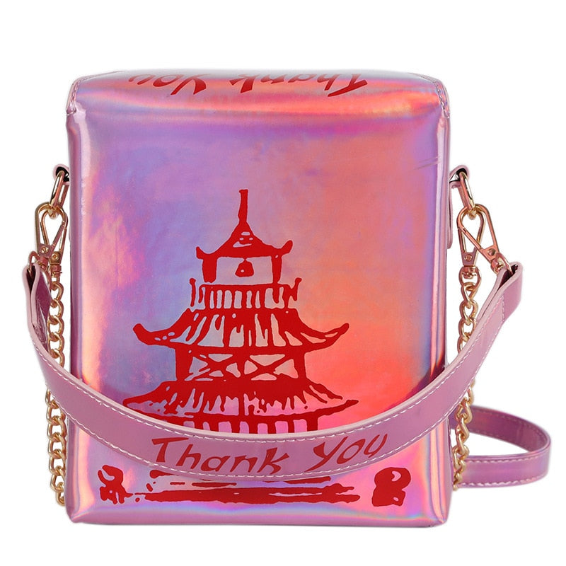 "Take me out" Chinese Takeout Box Purse - 20 colors