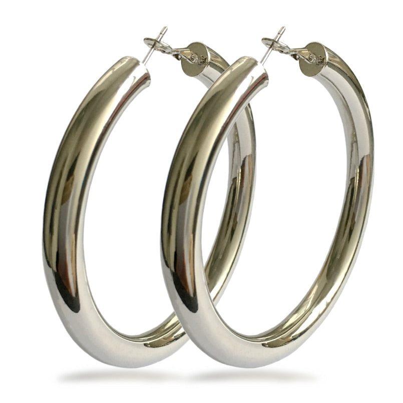 Thick Hoop Earrings