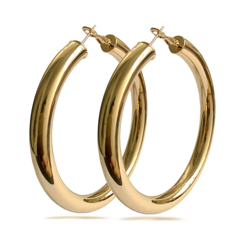 Thick Hoop Earrings