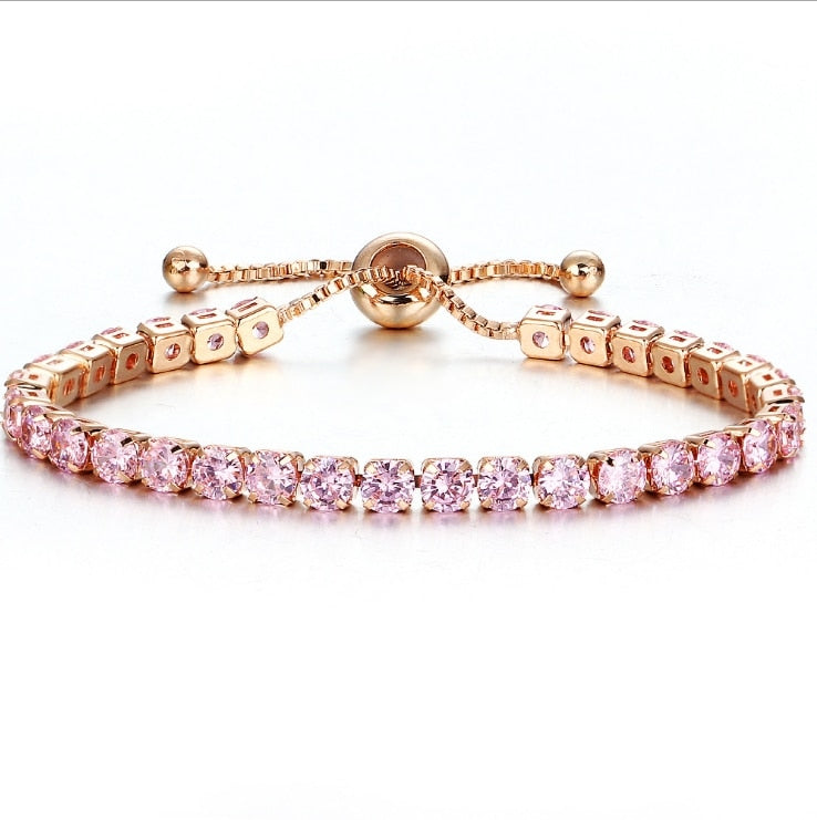 Iced Out Tennis Bracelets - Cubic Zirconia - 10 Colors