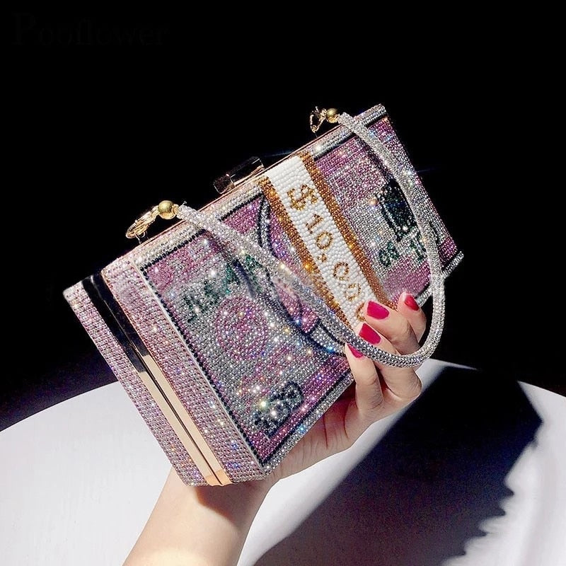 Crystal Money Bag - 8 colors